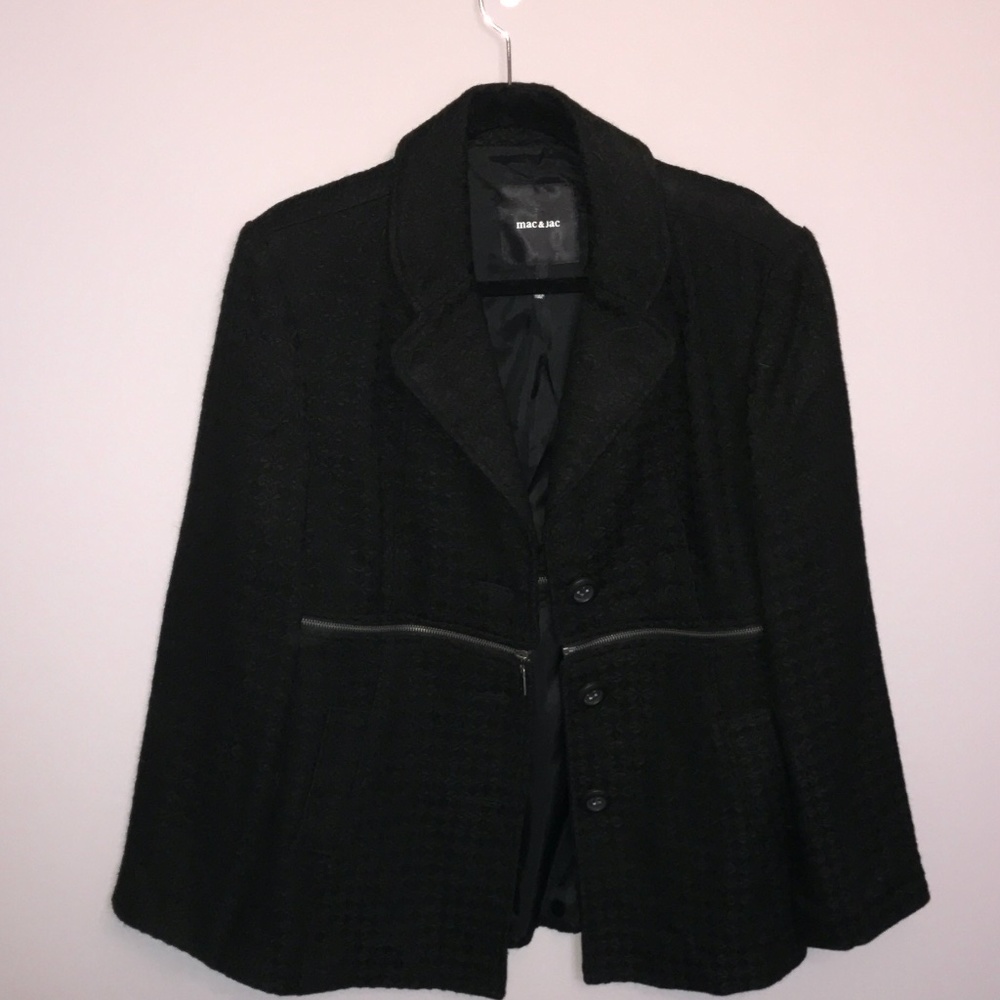 Mac and Jac Jacket NWT W/Zipper Detail Size XL